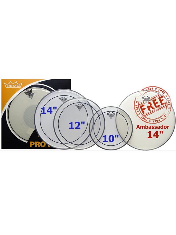 Remo Pinstripe Clear Pro Pack