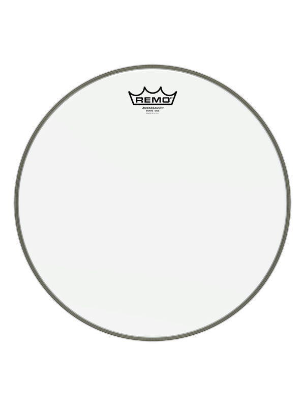Remo Ambassador Hazy Snare Side
